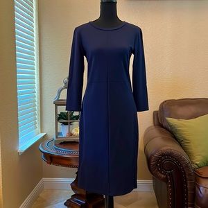 Sonnet James blue Winnie ponte midi dress